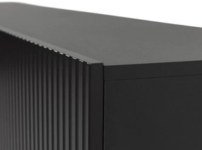 TV stolík s elektrickým krbom HAER - antracitový