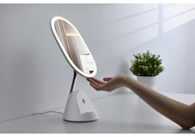 Immax 08970L - LED Stmievateľné zrkadielko s bezdrôtovým nabíjaním LED/18W/230V