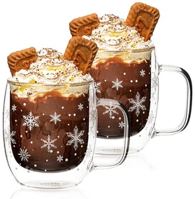 4Home Termo pohár Hot&Cool Snowflake 350 ml, 2 ks
