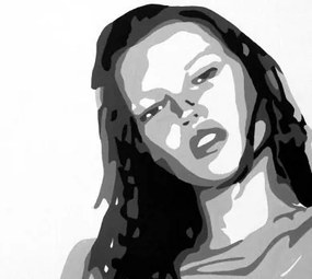 Ručne maľovaný POP Art obraz Kate Moss | rôzne rozmery