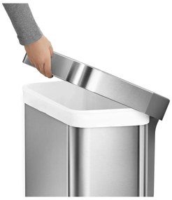 Pedálový odpadkový kôš z nerezovej ocele 45 l - simplehuman