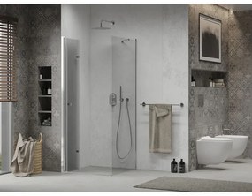 Mexen Lima, sprchovací kút 70 (dvere) x 70 (stena) cm, 6mm číre sklo, chrómový profil, 856-070-070-01-00