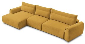 Okrovožltá rohová pohovka Aden – Bobochic Paris