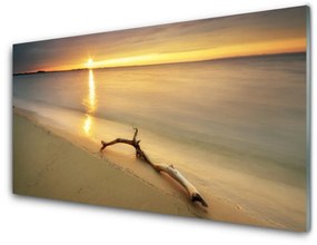 Skleneny obraz Oceán pláž príroda 100x50 cm