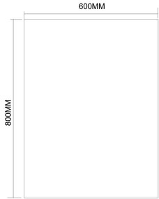 Aqualine Aqualine, Zrkadlo 60x80cm, obdĺžnik, bez uchytenia, 22493