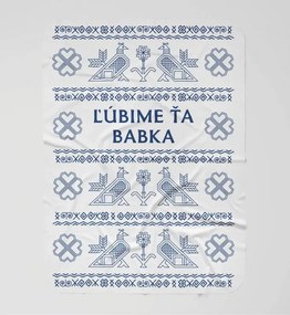 interesi  Deka Ľúbime Ťa, Babka modrá 130x170 cm