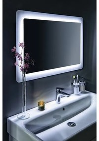 Gedy - Nástenný stojanček na zubné kefky PIRENEI mliečne sklo/lesklý chróm