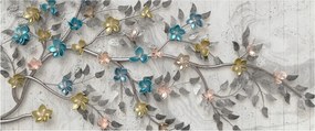 Obraz- Na vetve - abstraktné (120x50 cm)