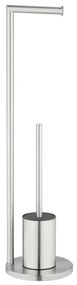 WENKO 25676100 - Súprava WC FERLA 18x69,5 cm, nerezová oceľ/saténový povrch