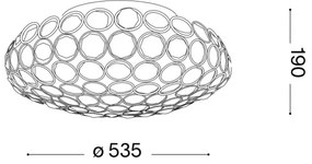 Ideal Lux - LED Krištáľové stropné svietidlo KING 9xG9/3W/230V pr. 53,5 cm chróm