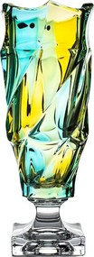 KRIŠTÁĽOVÁ VÁZA BOHEMIA FLAMENCO LEMON 380MM