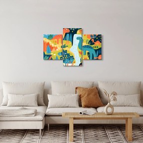 Obraz - Veselí dinosaury (90x60 cm)