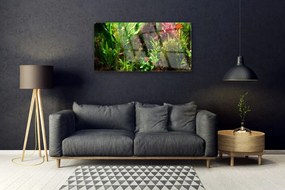 Skleneny obraz Rastlina kvety príroda 120x60 cm