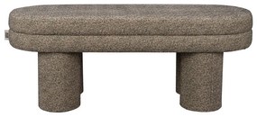 Hnedá lavica z textílie buklé Fern – Dutchbone