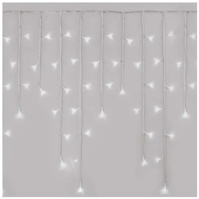 LED vánoční rampouchy s časovačem a programy Drefi 5 m studená bílá