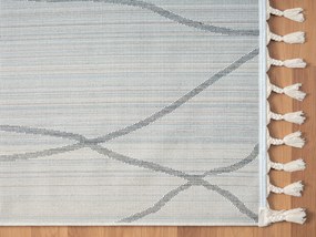 My Flair, Kusový koberec Moroccan Serenity weiß, 100x200, čiernobiela, obývacia izba