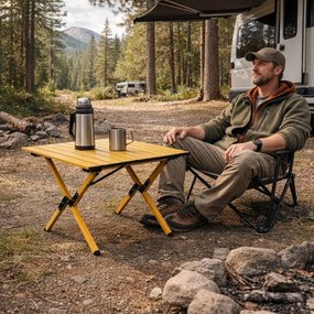 Skladací turistický, kempingový stolík Šírka: 60 cm | Dĺžka: 90 cm
