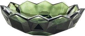 KRIŠTÁĽOVÁ MISKA BOHEMIA LUNAR SMOKEY GREEN 330MM