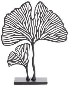 Kovová soška (výška 48 cm) Leaf – Light &amp; Living
