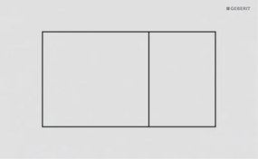 Geberit Sigma40 ovládacie tlačidlo nerez biela mat 115.629.JT.1