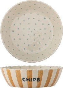 Žltá/krémová keramická misa ø 24 cm Chip – Bloomingville