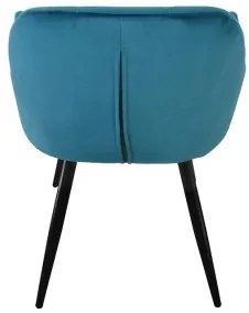 Sammer Velúrové stoličky v modrej farbe- 2 kusy HD18156