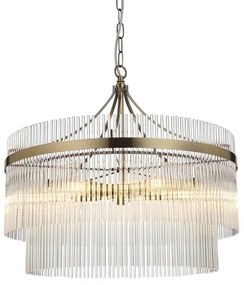 Endon 99166 - Luster na reťazi MARIETTA 5xE14/7W/230V mosadz/číre