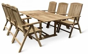 7-dielny set záhradného nábytku Bali II, teak