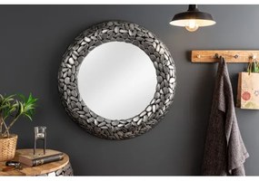 Zrkadlo 41430 Ø82cm Mosaic silver-aluminium  - Komfort-nábytok