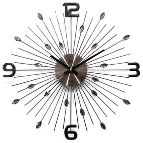 Crystal nástenné hodiny JVD HT104.2 (49 cm) – antracitové