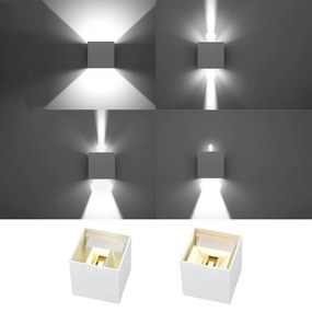 Nástenné LED svietidlo Luca, 1x LED 6w, 3000k, w