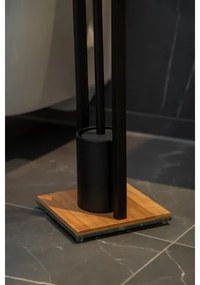 WENKO 24751100 - WC sada BAMBU⁠SA 18x72,5 cm čierna/hnedá