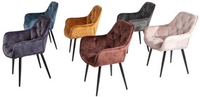 Stolička Milano champagne velvet