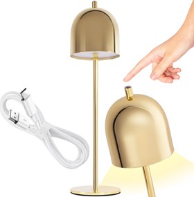 Toolight Toolight, bezdrôtová nočná USB lampa APP1357-T, zlatá matná, OSW-08620