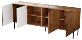 Komoda Jungle 190 cm  dub wotan/černá