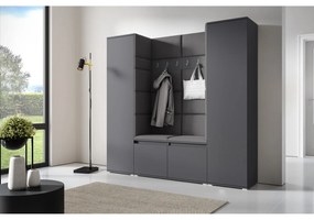 Predsieňová stena AMI 31 Bez zrkadla Grafit Tmavosivá