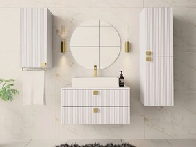 Kúpeľnová zostava Petralio I, Sifón: bez sifónu, Umývadlo: nie, Farba: biela