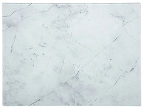 5five Simply Smart Doska na krájanie Glass Marble, biela, 40x30 cm