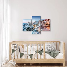 Obraz - Súmrak v Santorini (90x60 cm)