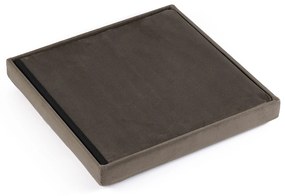 Skladací taburet tmavo hnedý ZAREX VELVET L