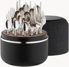 Ručne vyrobená súprava vysokoleštených príborov so škatuľou Metropolitan, 6 osôb, 24 ks