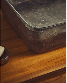 Sivé kamenné umývadlo 55x35 cm Darnen – Kave Home