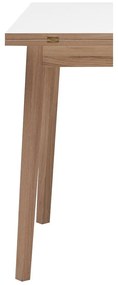 Rozkladací jedálenský stôl s bielou doskou Hammel Single 180 x 90 cm
