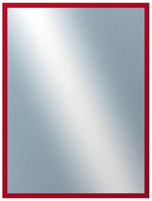 DANTIK - Zrkadlo v rámu, rozmer s rámom 60x80 cm z lišty PERLA červená lesklá (2878)