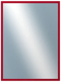 DANTIK - Zrkadlo v rámu, rozmer s rámom 60x80 cm z lišty PERLA červená lesklá (2878)