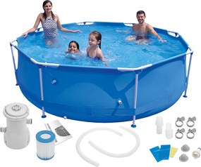 Bazén s konštrukciou a príslušenstvom Aquabel 300 cm - modrá
