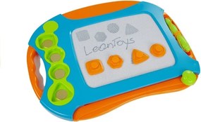 LEAN Toys Magnetická kľukatá tabuľa s pečiatkami