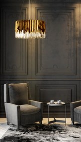 Dekoračná lampa EMILY 100x32 cm zlatá