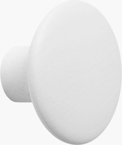 Nástenný háčik z dubového dreva Dots, Ø 9 cm