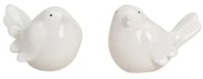 Keramický vtáčik BIRDAMIC 9 cm - viac variantov Farba: Biela